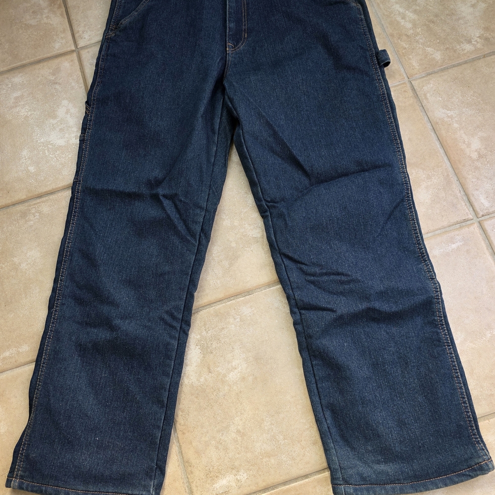 SMITH Men's Relaxed Fit Navy Jeans Lined.  These Pants Have a Inner Liner.